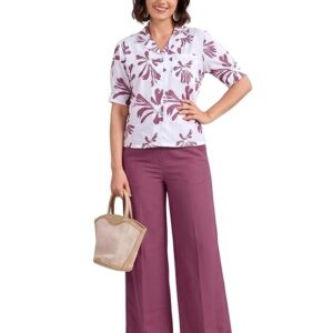 TOPLOT Printing Cotton Crop-Tops Set for Woman || Co ord Set for Women Stylish (5248)