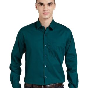 Symbol Men's Solid Cotton Formal Shirt | Plain | Full Sleeve - Regular Fit (Available in Plus Sizes)